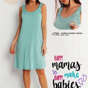 Piache Piu art 735 - Camison viscosa liso Maternity -