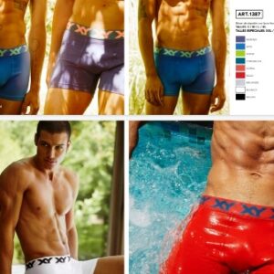 Xy art 1387 - Boxer algodon lycra liso talle especial -