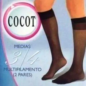 Cocot art 420 - Medias pantaloneras 3/4 de multimento x 2 -