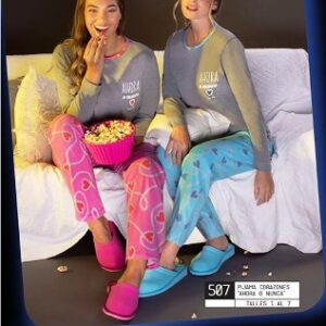 Piache Piu art 507 - Pijama dama estampa corazones -