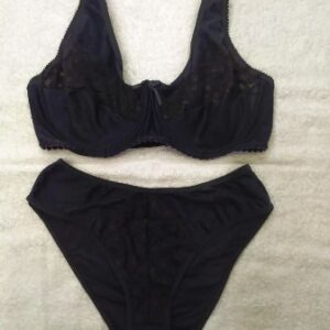 Samar Articulo 7001 - Conjunto lycra con arco de encaje y sin armar con bombacha tiro corto -