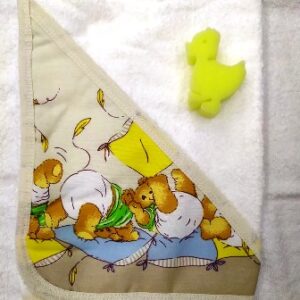 Beybe Articulo 109 - Toallon de bebe con capucha algodon y esponja -
