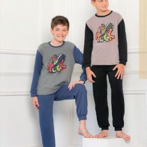 Piache piu art 612/1 - Pijama varon polydon liso con estampa -