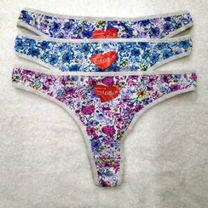 Milly Articulo 9550 - Cola less algodón estampada con flores -