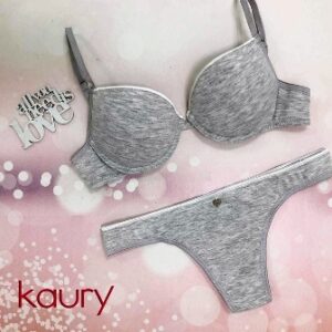 Kaury art 8103 - Conjunto algodon c/lycra corpiño soft c/push up y less -