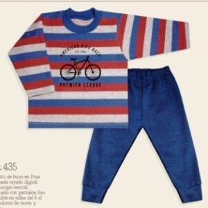 Dreams art 435 - Conjunto bebe frisa estampa rayada unisex -