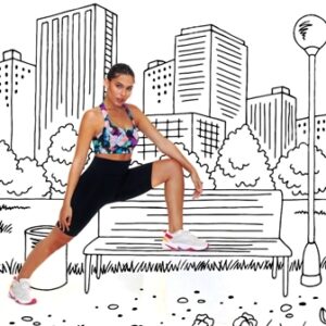 PIache piu art 1045 - Calza ciclista de lycra con cintura -