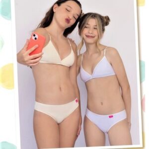 Marey art 3000 - Conjunto teen alg y lycra liso c/taza desmontable c/vedetina -