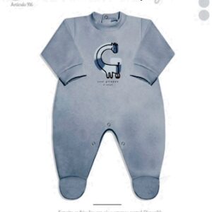 Dreams art 916 - Enterito bb en frisa, estampado, con pie de varon -