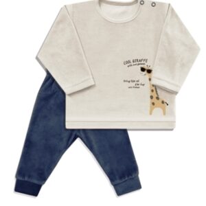 Dreams art 543 - Conjunto bb en plush estampado central, de varon combinado -