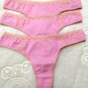Meraki art 4019 - Colaless algodon rosa con puntilla -