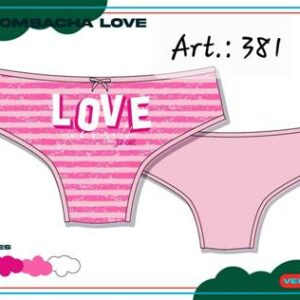 Jiz one art 381 - Bombacha juvenil rosa con estampa navidad -