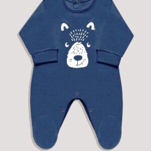 Dreams art 466 - Enterito BB interlock, estampa central, con pié, nena y varón -