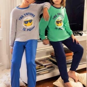 Piache Piu art 569/1 - Pijama varon polydon liso con estampa -