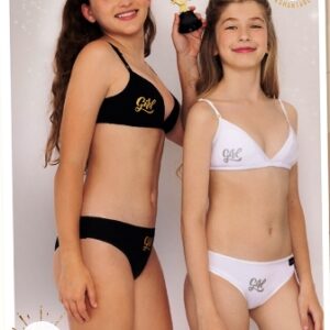 Marey art 3019 - Conjunto teens algodon y lycra estampada con taza desmontable y vedetina -