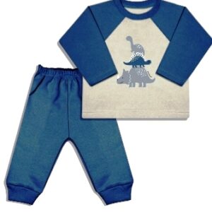 Dreams art 733 - Conjunto BB frisa, buzo mangas ranglan combinadas estampado varón -