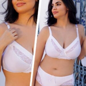 Melifera art 960 - Conjunto con aro de microfibra y puntilla con tiro corto -