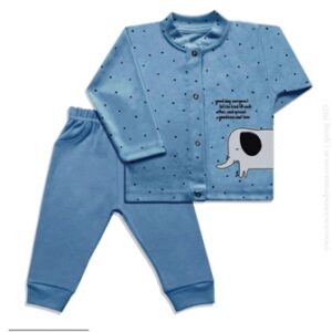 Dreams art 376 - Conjunto bb interlock estampado, campera cuello mao, con pantalon, de nena y varon -