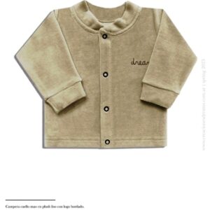Dreams art 383 - Campera bb plush, cuello mao, logo bordado, de nena y varon -