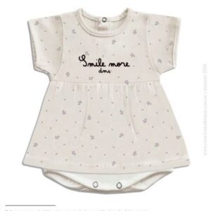 Dreams art 225 - Body bb con falda, jersey estampado cherrys, canesú bordado -