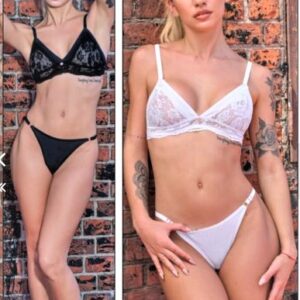 Kaury art 8149 - Conjunto de Microfibra y Puntilla c/ Cola Less Regulable -