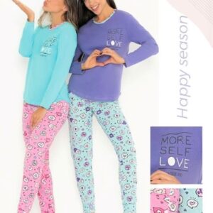 Piache piu art 595 - Pijama jersey corazones buzo con estampa -