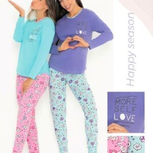 Piache piu art 595 - Pijama jersey corazones buzo con estampa -