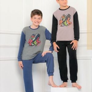 Piache piu art 612/3 - Pijama varon polydon liso con estampa -