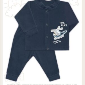 Dreams art 233 - Conjunto BB, campera cuello "mao" plush, con pantalón, logo bordado, nena y varón -