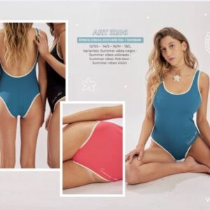 Cuba art 3206 - Malla entera clasica lisa envivada, bordado localizado -