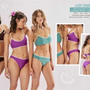 Cuba art 3258 - Bikini texturada envivada -