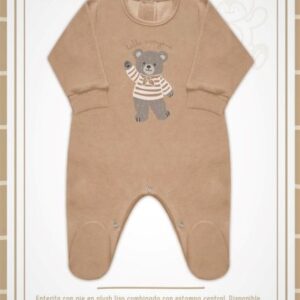 Dreams art 568 - Enterito BB, plush, estampado central, con pie -