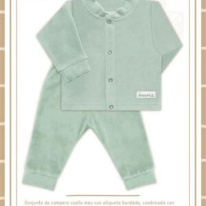 Dreams art 572 - Conjunto BB plush, campera cuello mao, bordado con pantalon -
