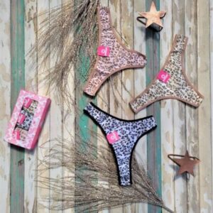 Piache Piu art 3118 - Pack x 3 colaless animal print -