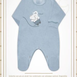 Dreams art 510 - Enterito BB plush, estampa central con pie -